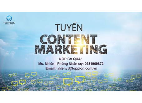 TUYỂN CONTENT MARKETING