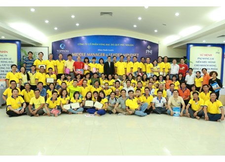 Công ty Cổ phần Vàng Bạc Đá Quý Phú Nhuận triển khai khóa huấn luyện Middle Manager & Leader Mindset (28 & 29/08/2014)